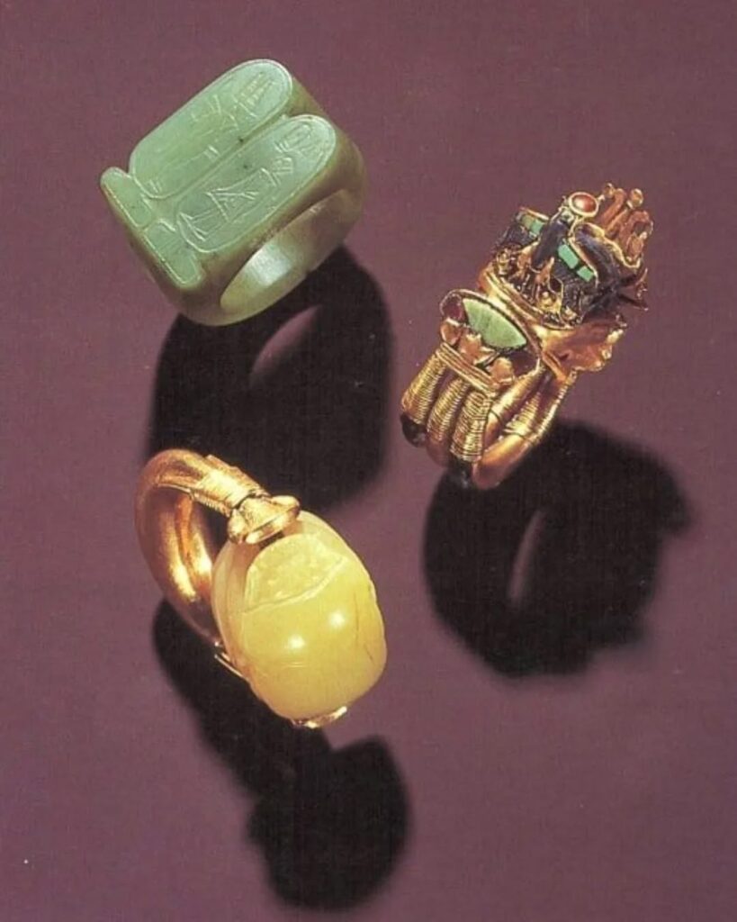 Rings from the Tomb of Tutankhamun, Egyptian Museum.